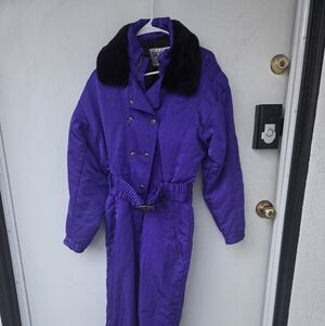 Fera Purple Ski Jacket with Black Accents